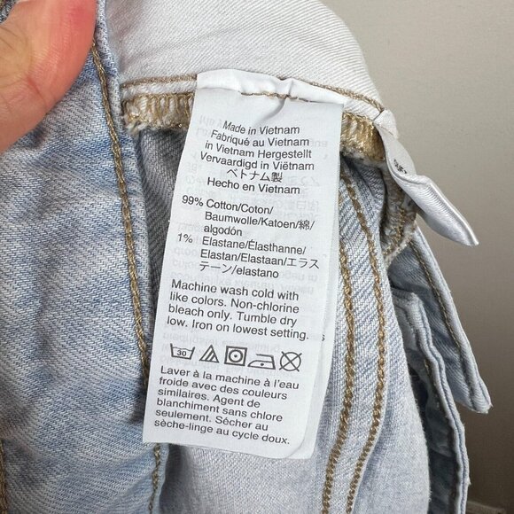 Madewell Slim Demi-Boot Jeans Size 33 Petite Bellmeade Light Wash High Rise - Picture 11 of 12